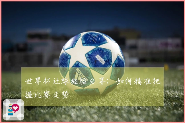 世界杯让球经验分享：如何精准把握比赛走势
