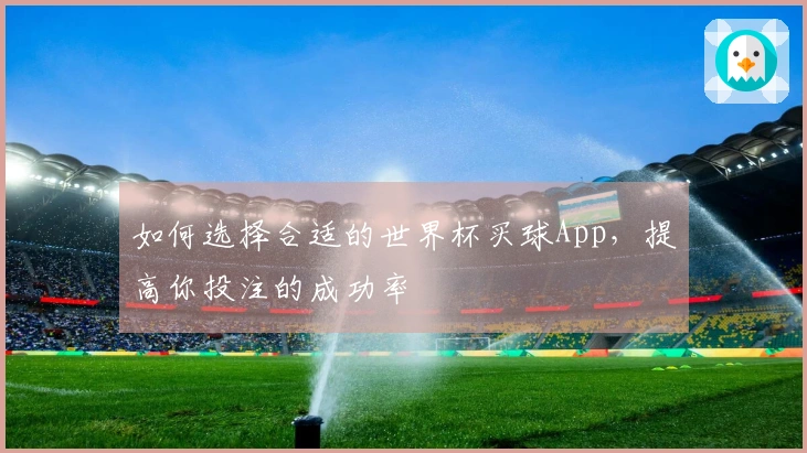 如何选择合适的世界杯买球App，提高你投注的成功率